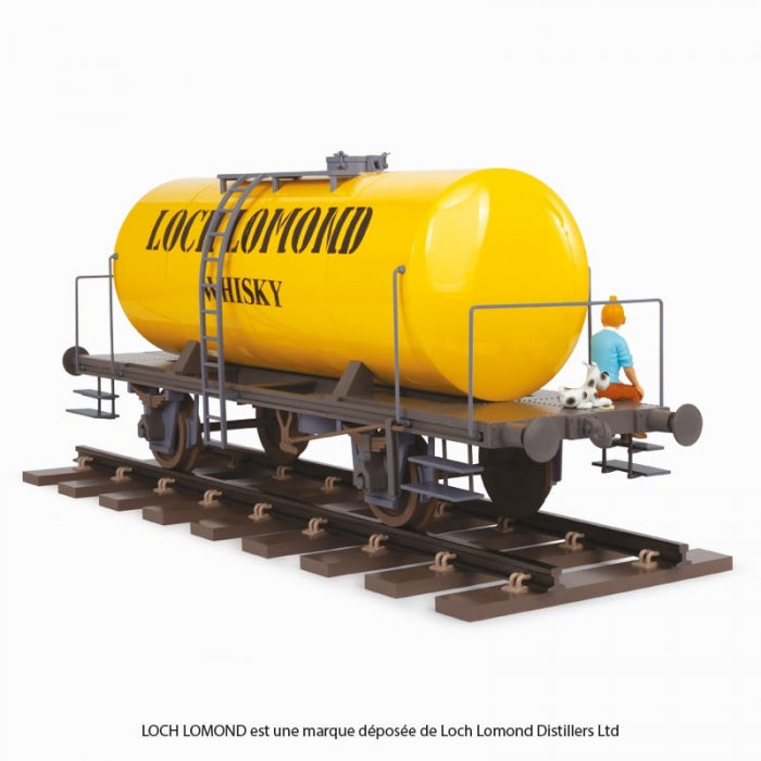 RESIN COLLECTIBLE: Tintin & Snowy on the Wagon Loch Lomond 77cm