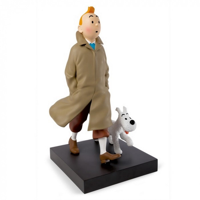 RESIN COLLECTIBLE: Tintin with Snowy 60cm