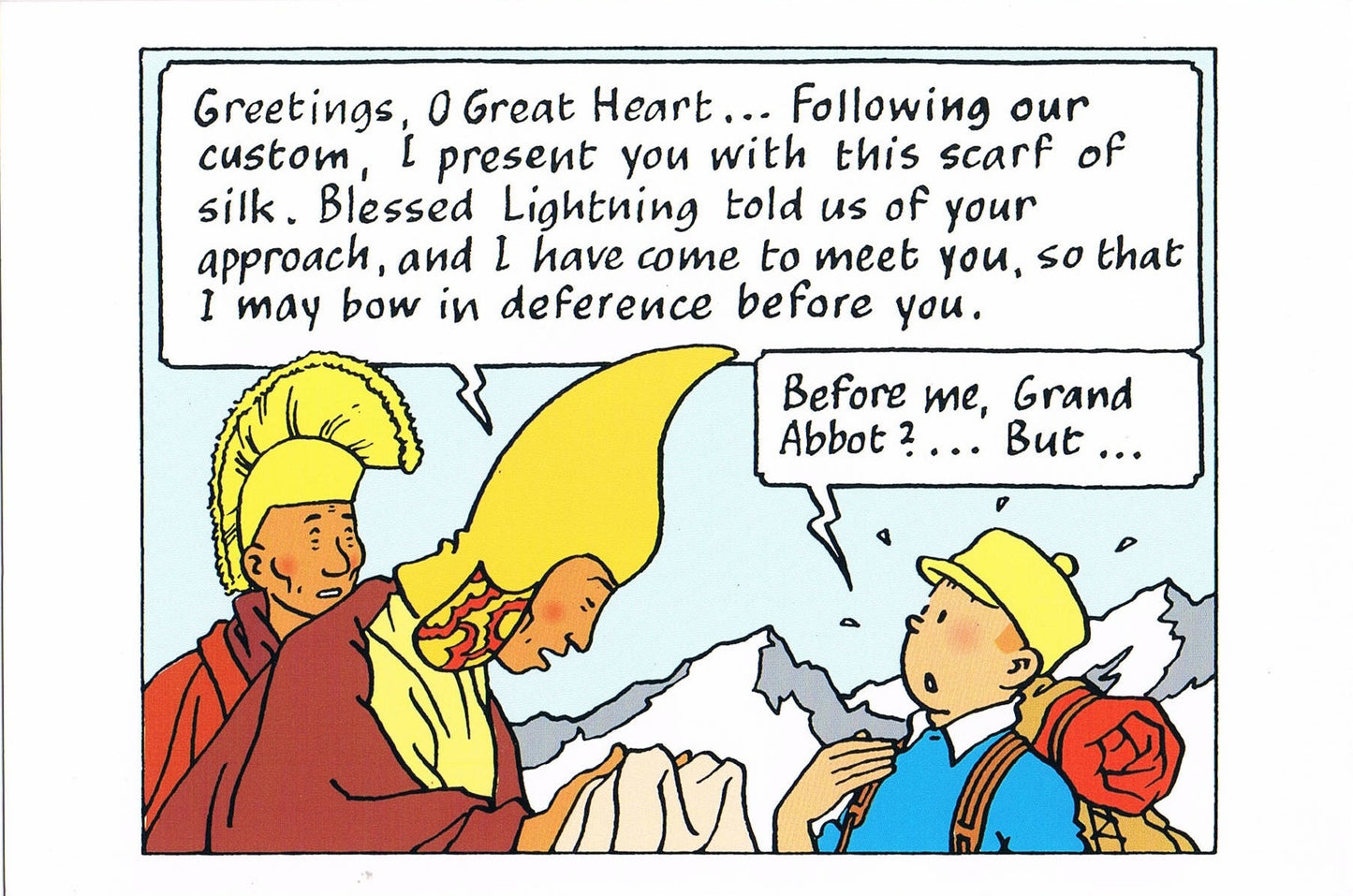 POSTCARD: Tibet Grand Abbot