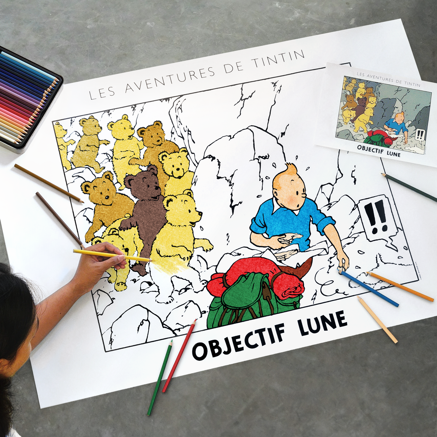 COLOURING POSTER: Destination Moon