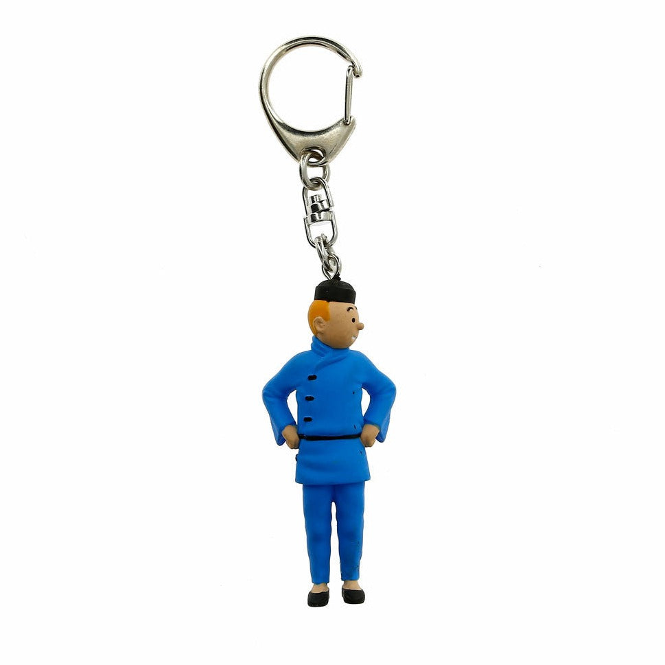 PVC KEYRING: Tintin Blue Lotus