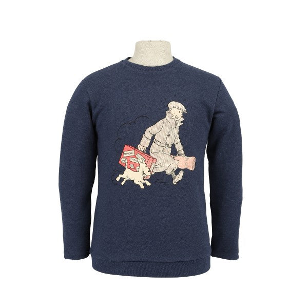 SWEATER: Tintin Luggage (Navy Blue)