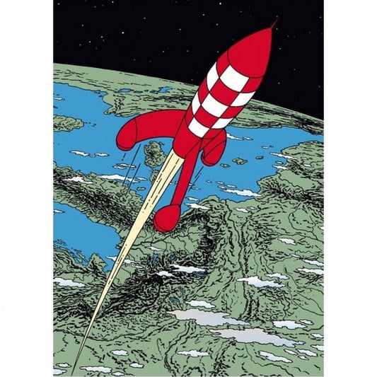 A4 PLASTIC FOLDER: Rocket Take-Off