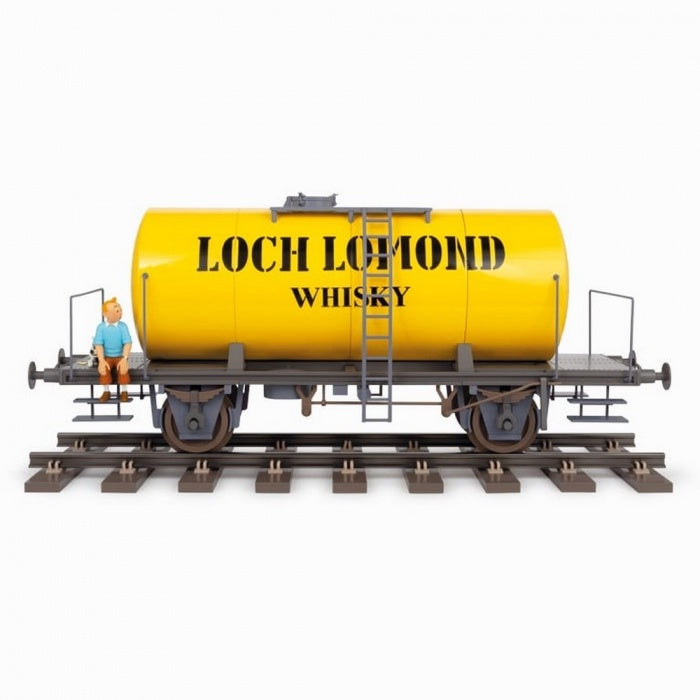 RESIN COLLECTIBLE: Tintin & Snowy on the Wagon Loch Lomond 77cm