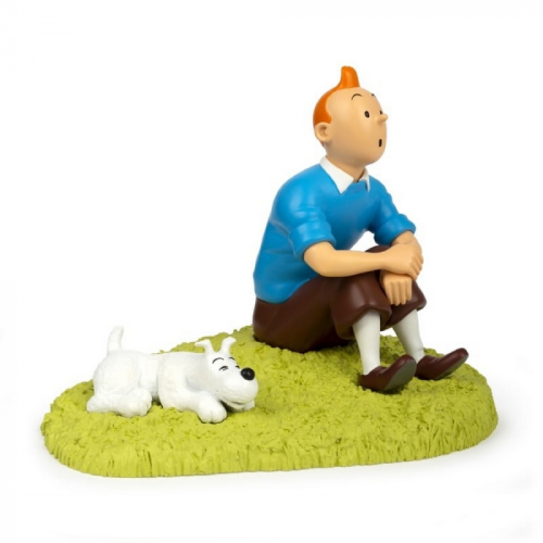 RESIN COLLECTIBLE: Tintin & Snowy on the Grass