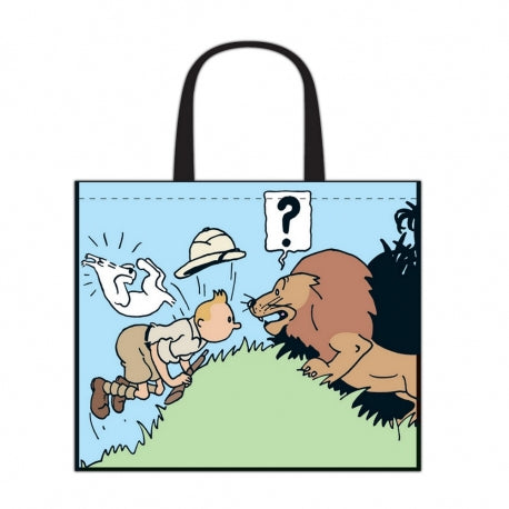 RECYCLED BAG: Tintin In Congo