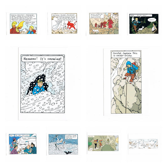 POSTCARD: Tintin in Tibet Pack (English)