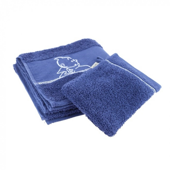 TINTIN TOWELS: Indigo Blue (S)