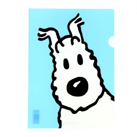 A4 Plastic Folder: Snowy Portrait Light Blue