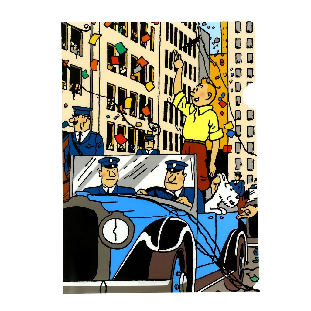 A4 Plastic Folder: Tintin in America