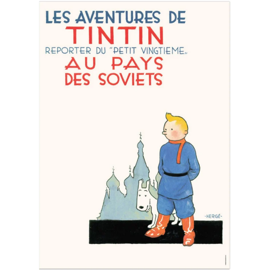 POSTER COVER: #01 - Tintin Au Pays Des Soviets