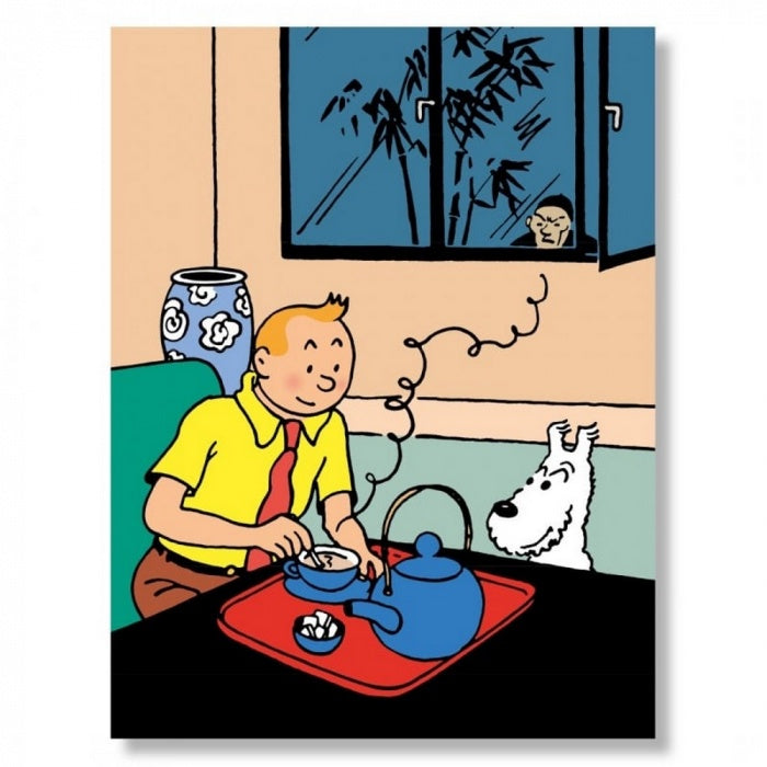POSTER: Tintin Drinking his Tea