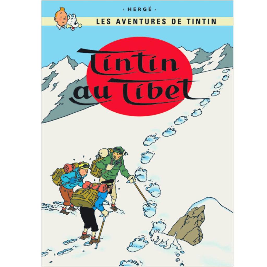 FR COVER POSTCARD: #20 - Tintin Au Tibet