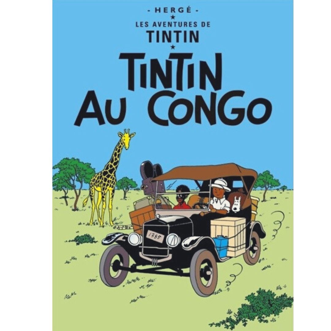 FR COVER POSTCARD: #02 - Tintin Au Congo