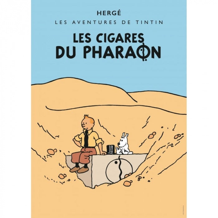 FR COVER POSTCARD: #04 - Les Cigares Du Pharaon (Colourised)