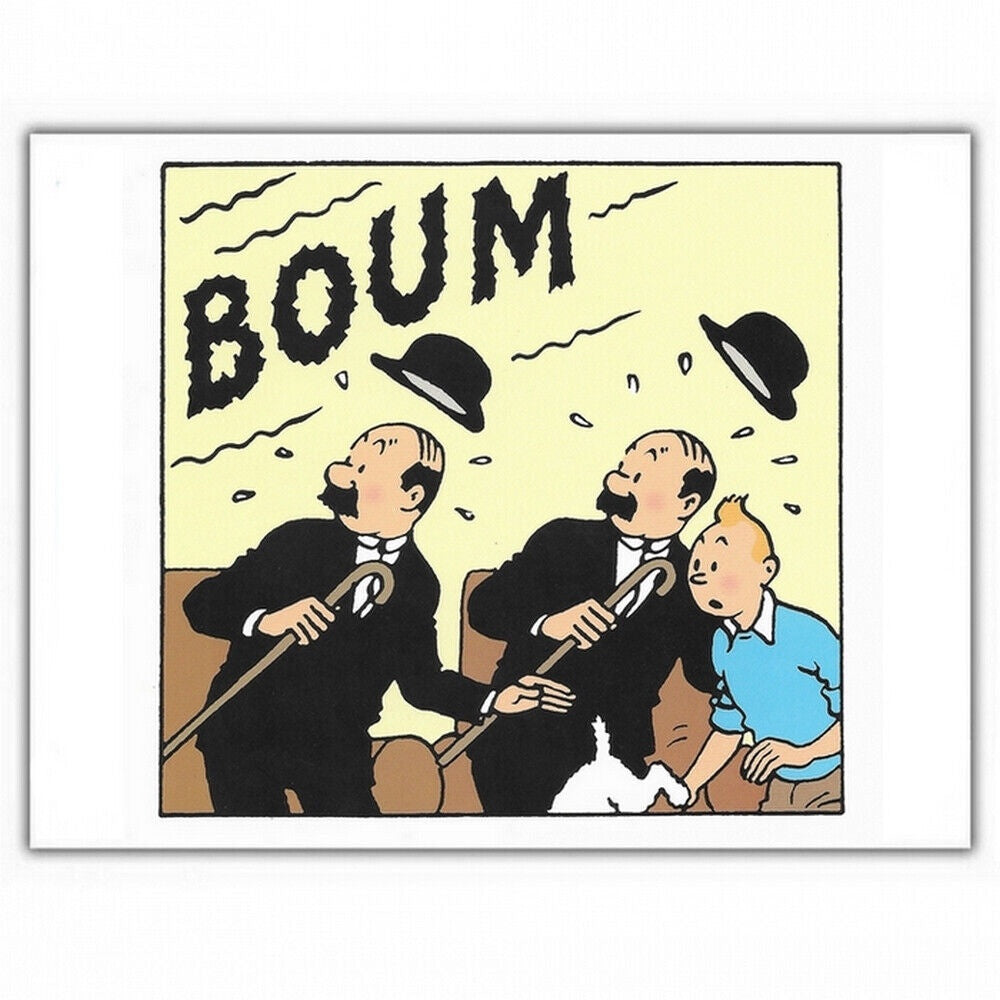 GREETING CARDS: Tintin & Thom(p)son Twins Boum