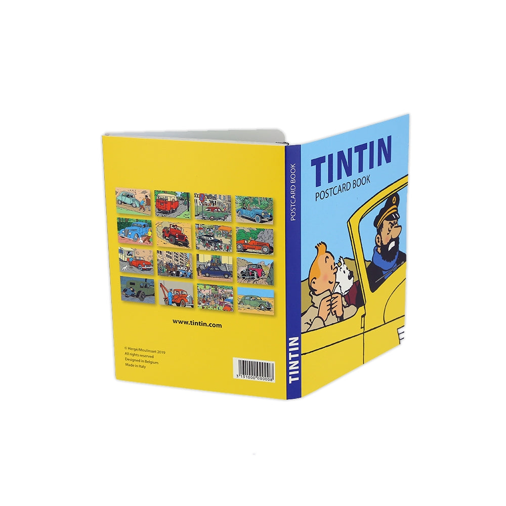 POSTCARD: Tintin With Cars Pack