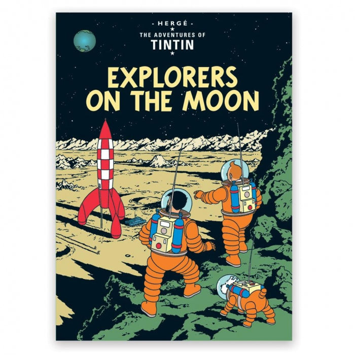 ENG COVER POSTCARD: #17 - Explorers on the Moon