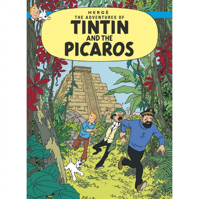 ENG COVER POSTCARD: #23 - Tintin and the Picaros