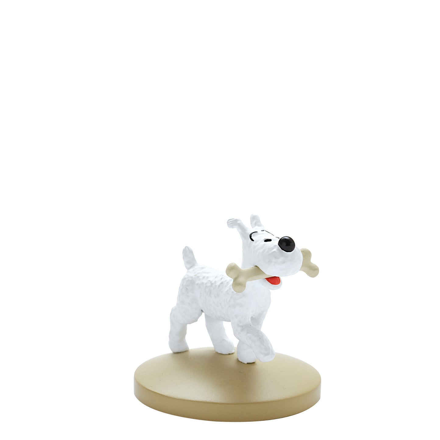 FIGURINE RESIN: Snowy with a Bone