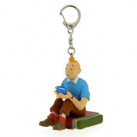 PVC KEYRING: Tintin Seated Tibet (small)