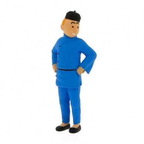 PVC FIGURINE: Tintin Blue Lotus (large)