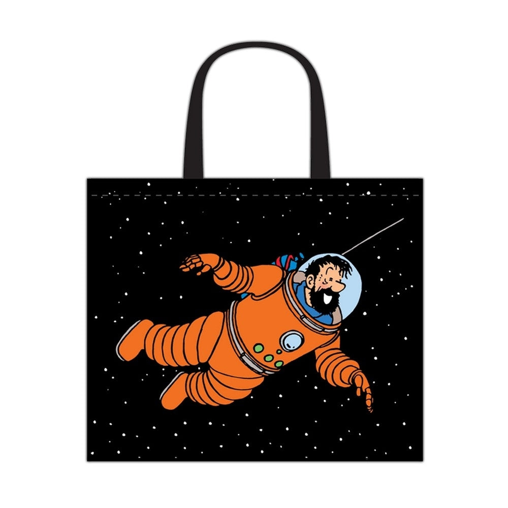 RECYCLED BAG: Tintin & Haddock Cosmonaut
