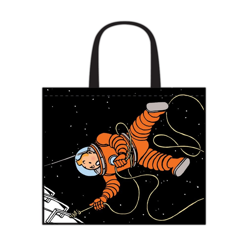 RECYCLED BAG: Tintin & Haddock Cosmonaut