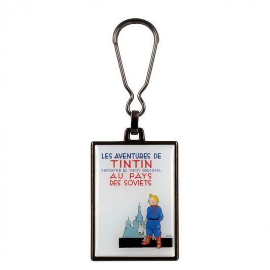 METAL KEYRING: Tintin in the Land of the Soviets