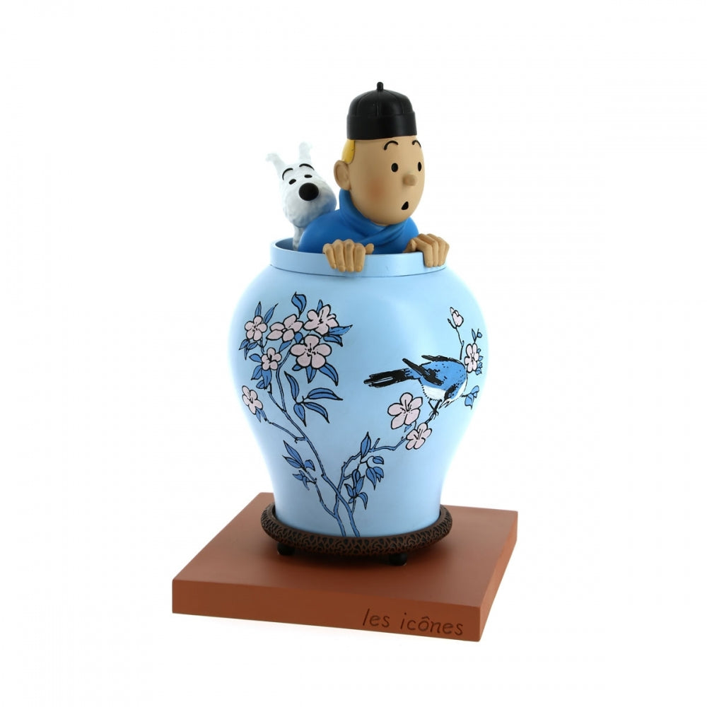 RESIN COLLECTIBLE: Icons - Blue Lotus Vase