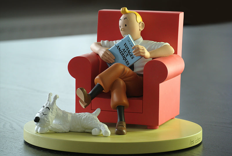 RESIN COLLECTIBLE: Icons - Tintin Red Armchair