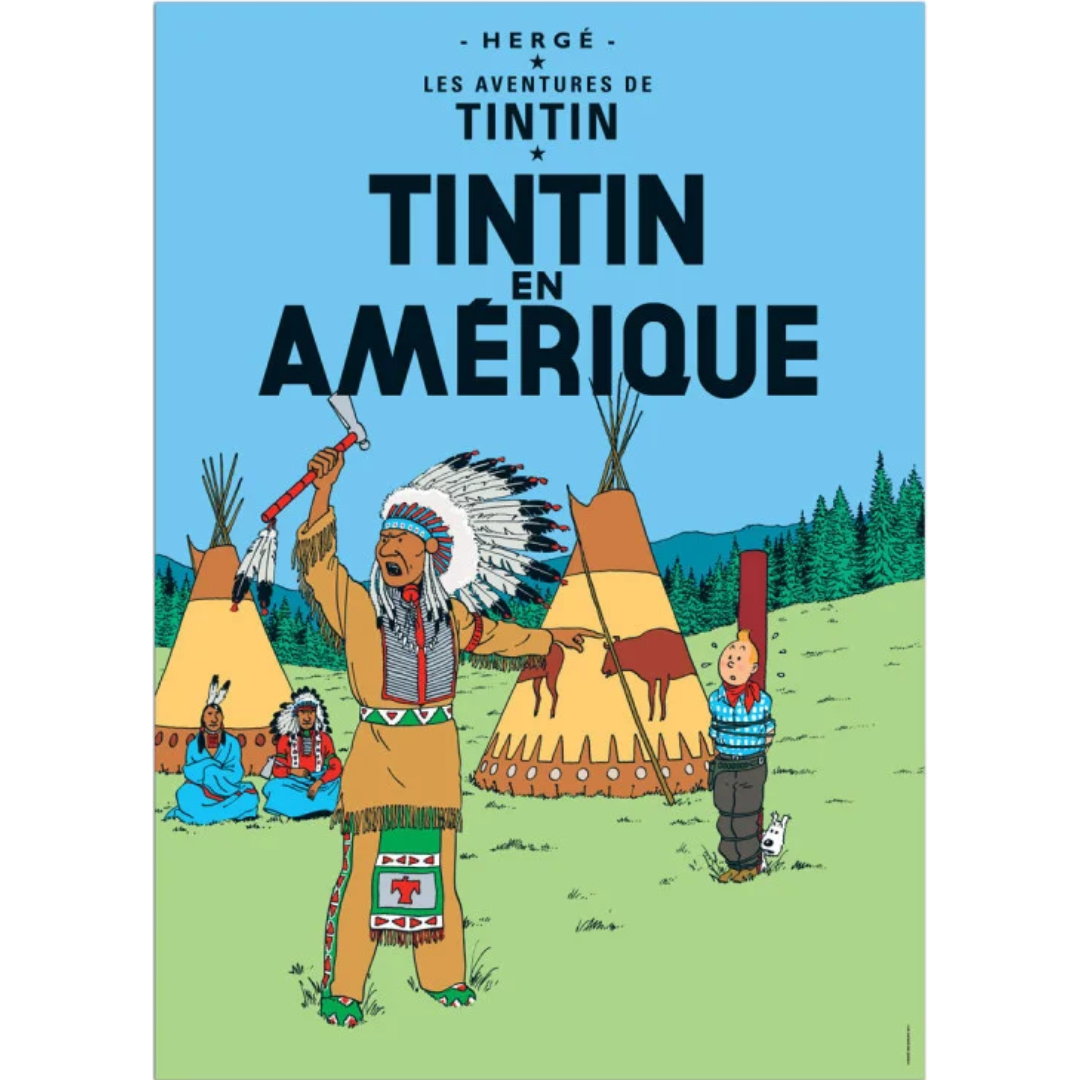 POSTER COVER: #03 - Tintin En Amerique
