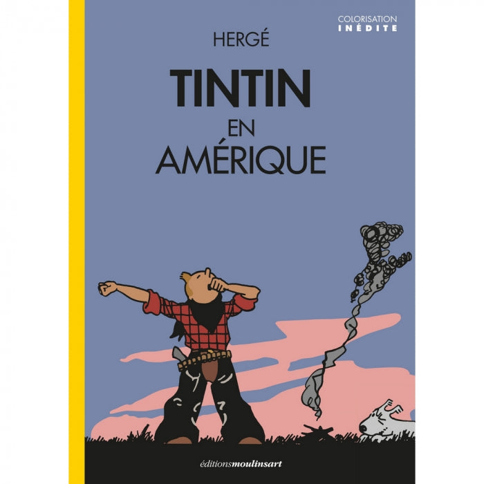 FRENCH ALBUM: Colourised - Tintin En Amerique (Yawning)