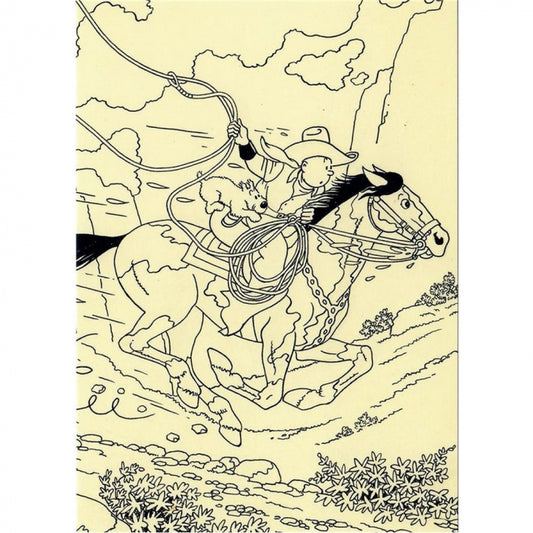 POSTCARD: Museum - Tintin Horse