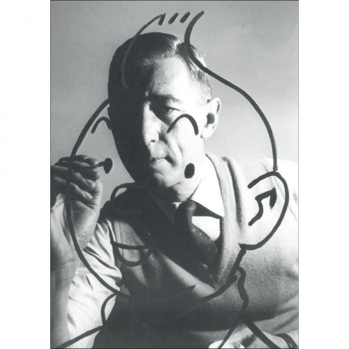 POSTCARD: Herge's Tintin Line Portrait