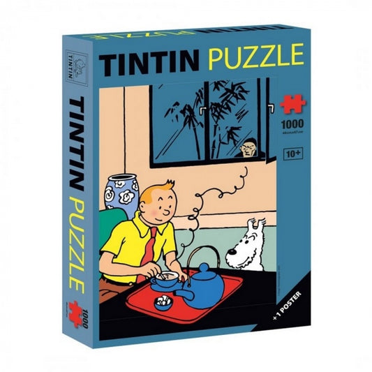 JIGSAW PUZZLE: Tintin Drinking Tea