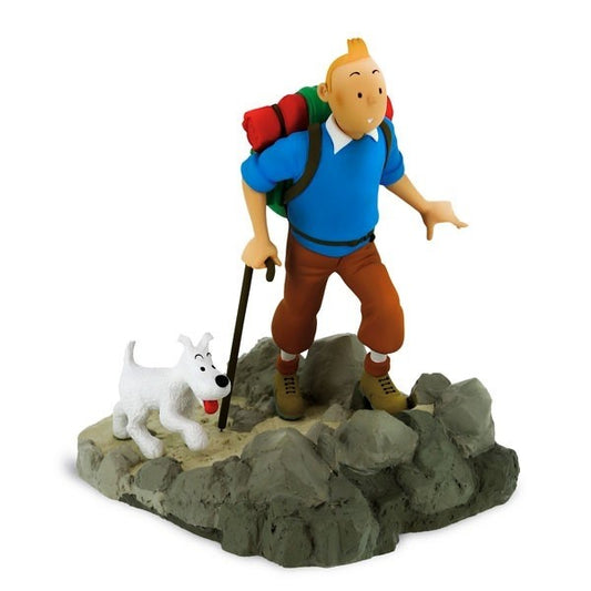 RESIN COLLECTIBLE: Tintin & Snowy Hiking