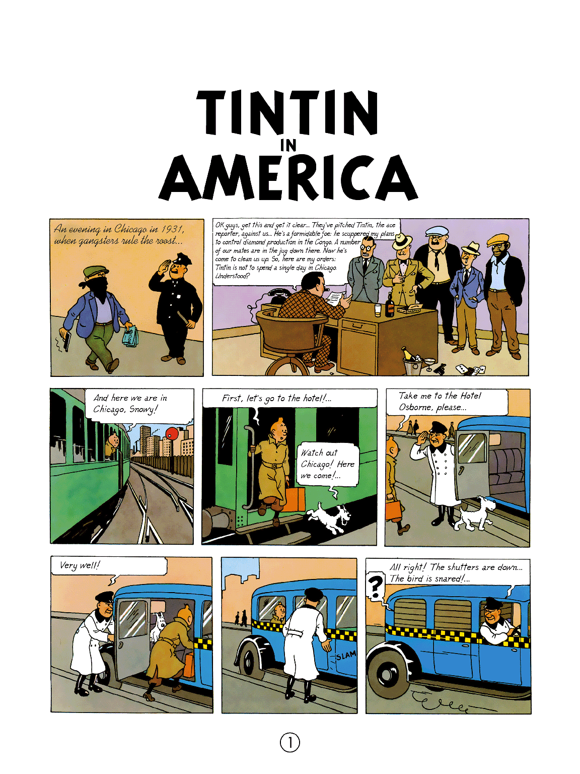 ENGLISH ALBUM: #03 - Tintin in America